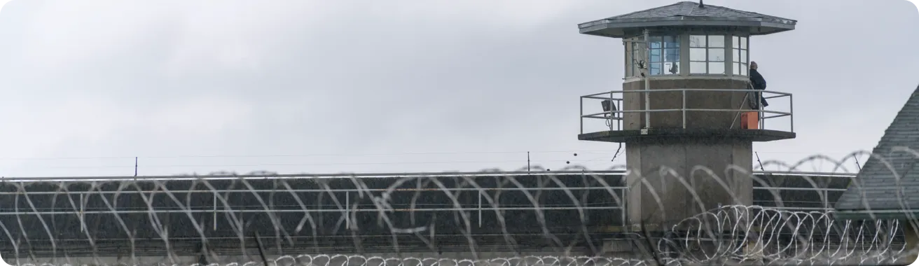 Watch tower of a prison.